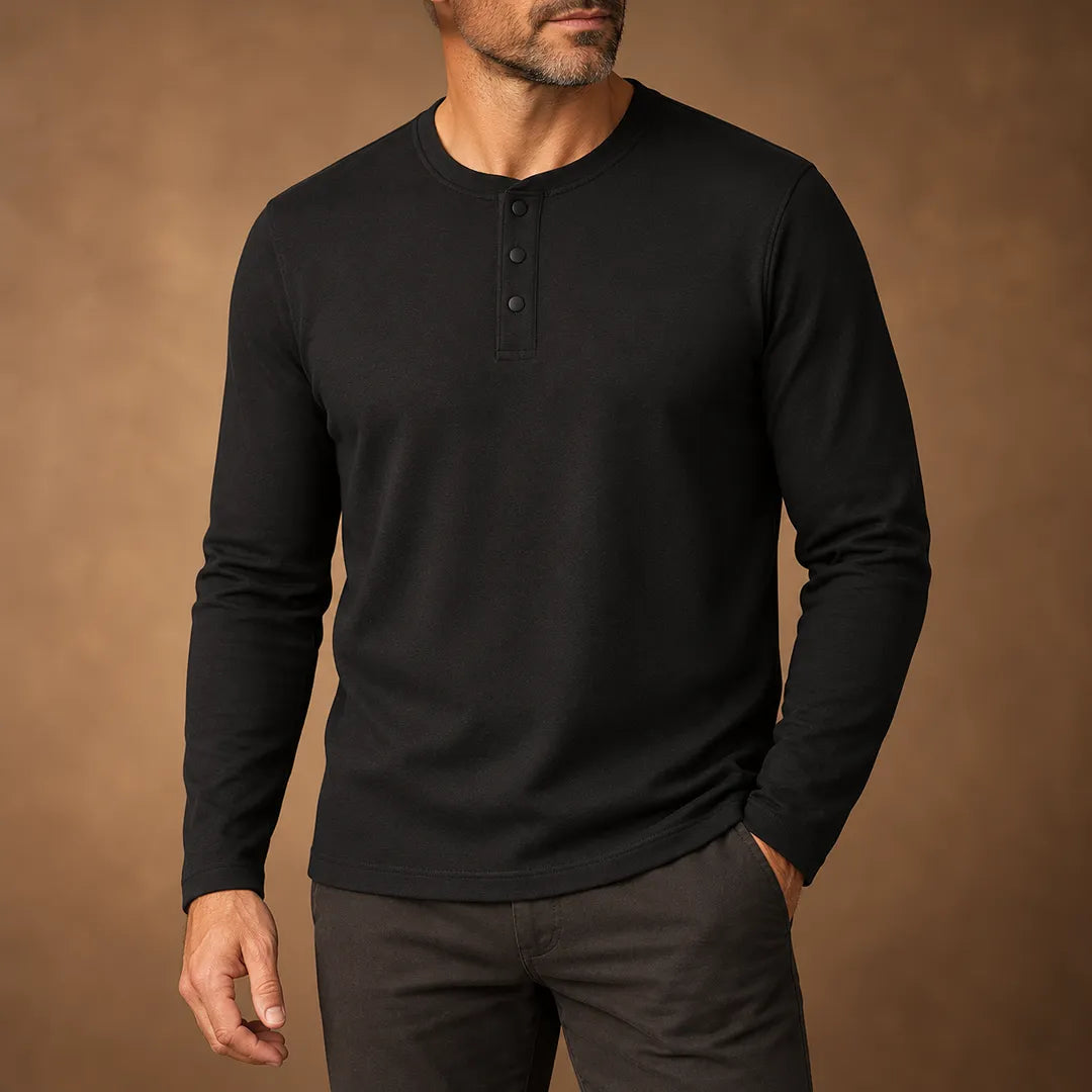 Classic Henley Sweatshirt