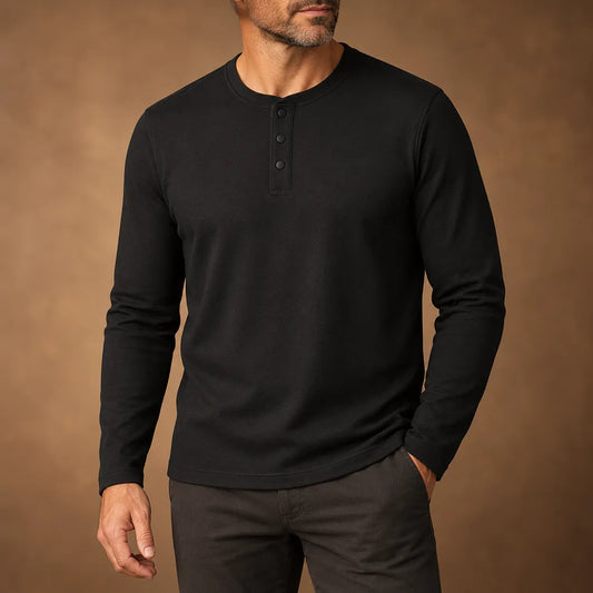 Classic Henley Sweatshirt