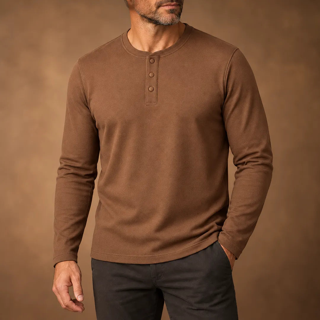 Classic Henley Sweatshirt
