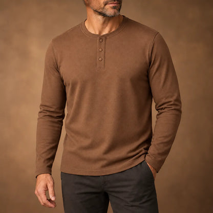 Classic Henley Sweatshirt