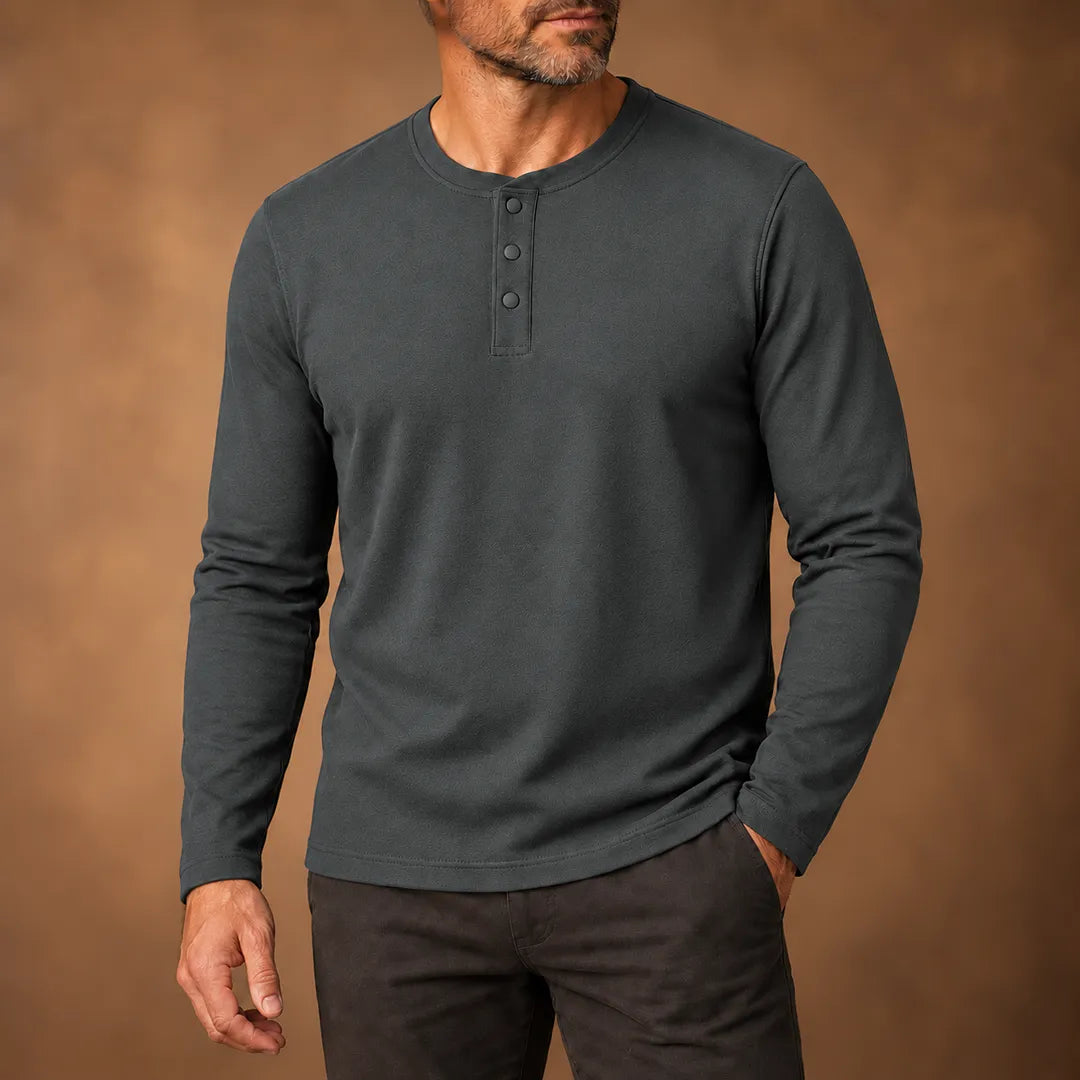 Classic Henley Sweatshirt