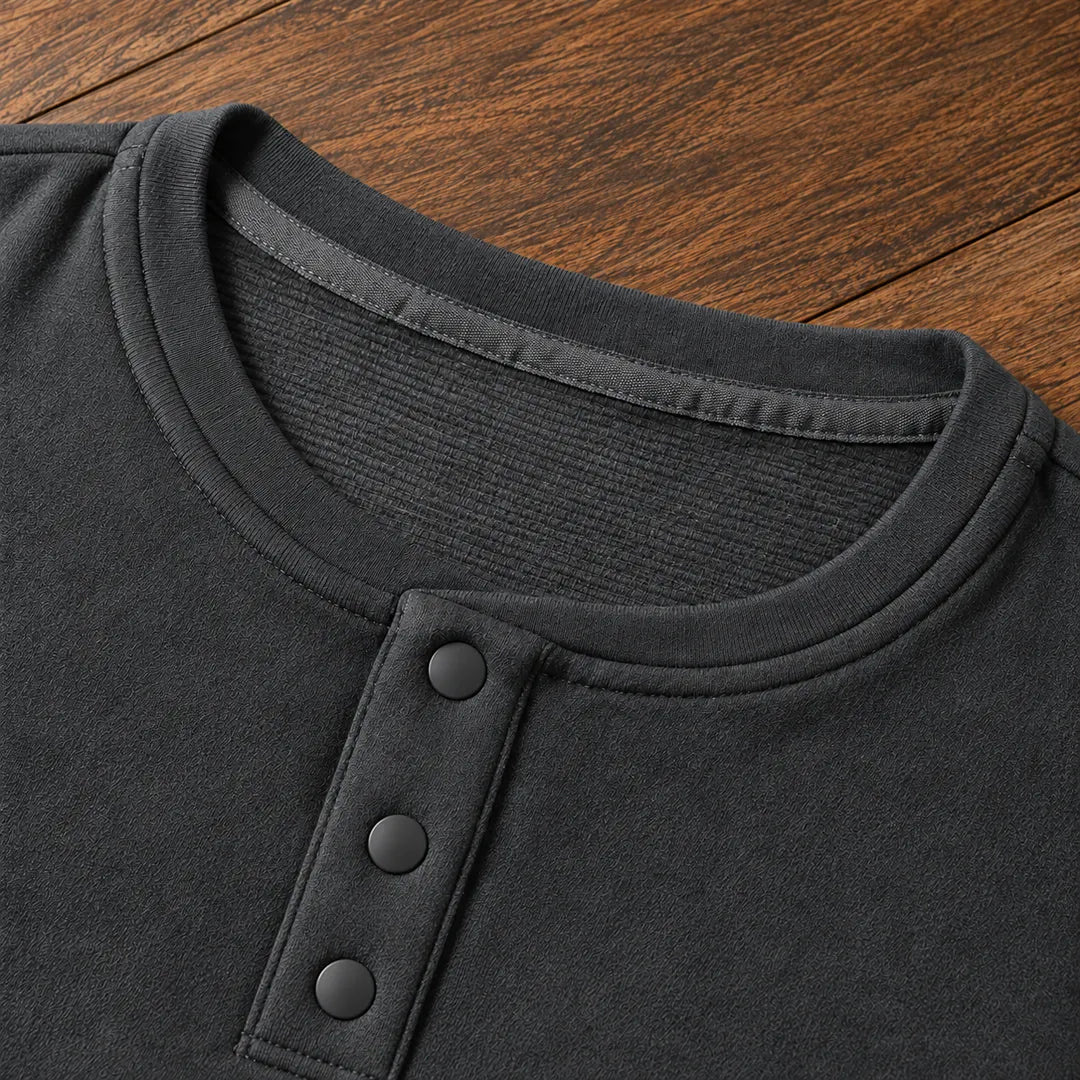Classic Henley Sweatshirt