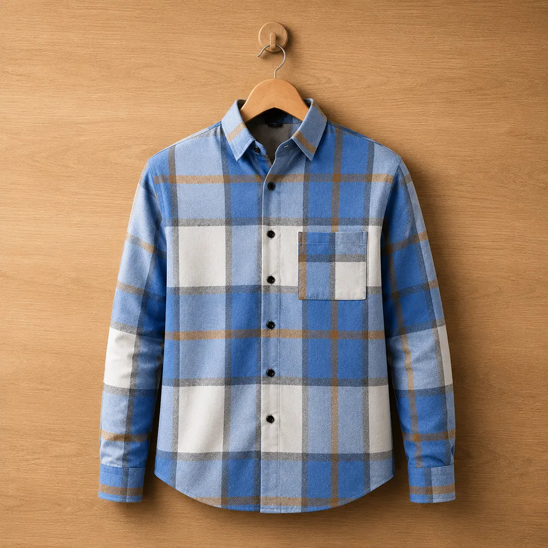 Classic Long-Sleeve Plaid Shirt