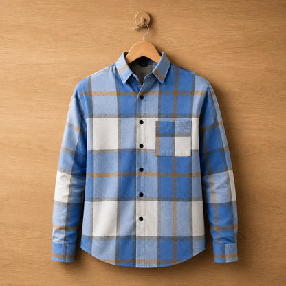 Classic Long-Sleeve Plaid Shirt