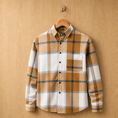 Classic Long-Sleeve Plaid Shirt