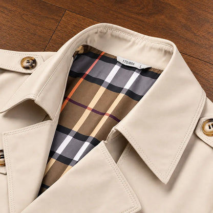 Classic Mid-Length Trench Coat