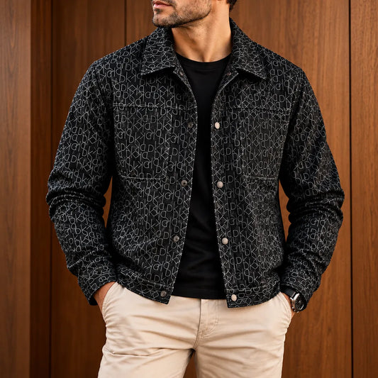 Classic Pattern Button Jacket