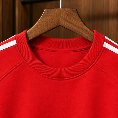 Classic Striped Crew Sweatshirt