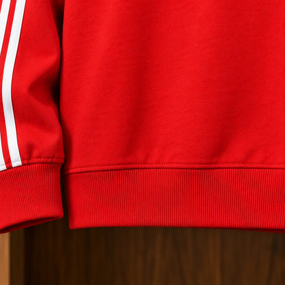 Classic Striped Crew Sweatshirt
