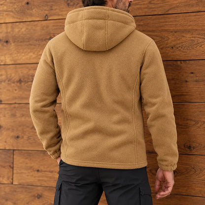 Classic Textured Hooded Jacket
