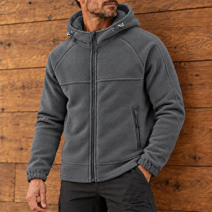 Classic Textured Hooded Jacket