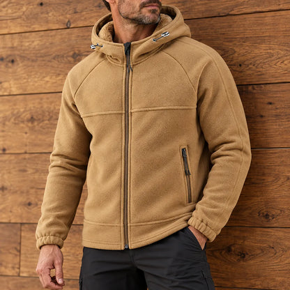 Classic Textured Hooded Jacket