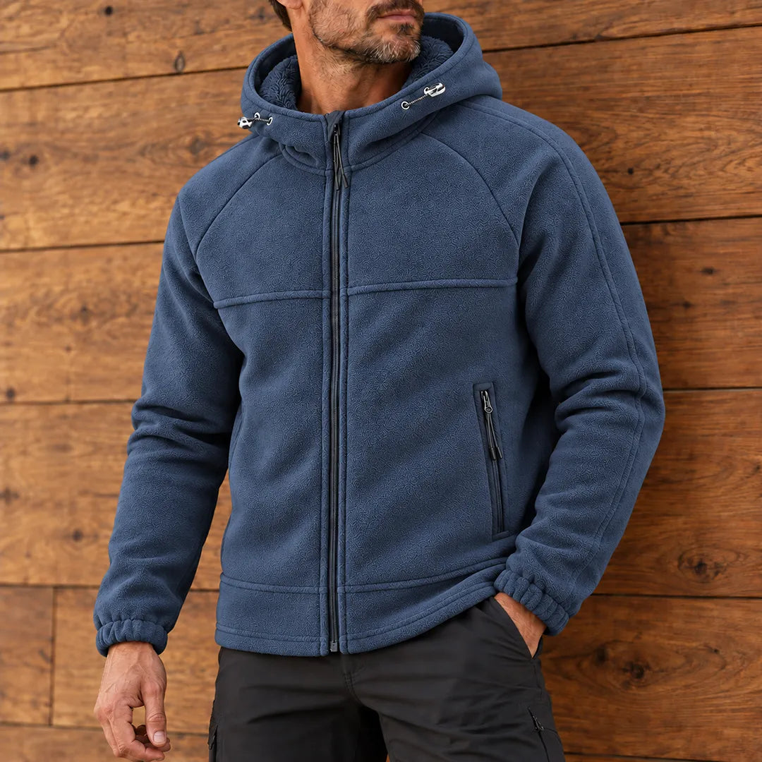Classic Textured Hooded Jacket