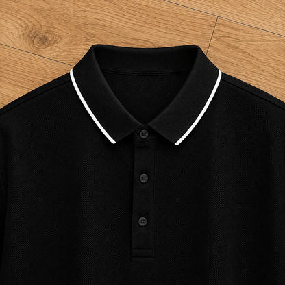 Clean Stripe Polo Shirt