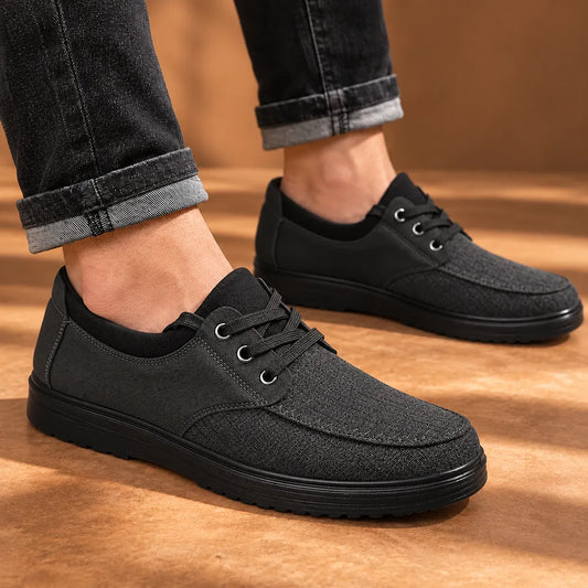 Comfort Canvas Lace-Up Shoes