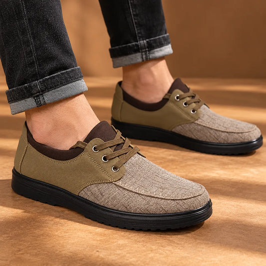 Comfort Canvas Lace-Up Shoes