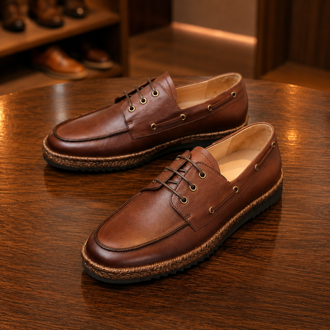 Classic Moc-Toe Leather Shoes