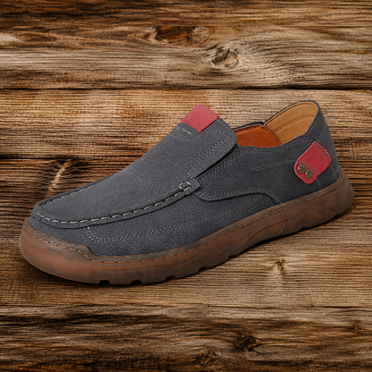 Casual Stitched Slip-On Loafers