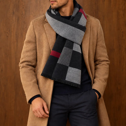 Elegant Color Block Scarf