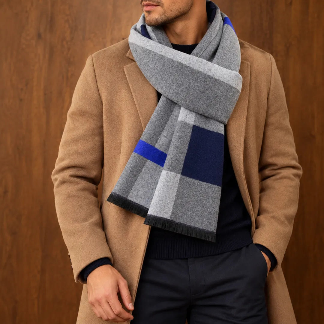 Elegant Color Block Scarf
