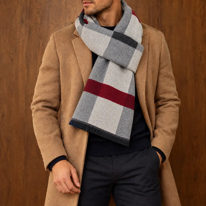 Elegant Color Block Scarf