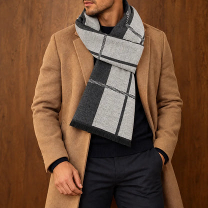 Elegant Color Block Scarf