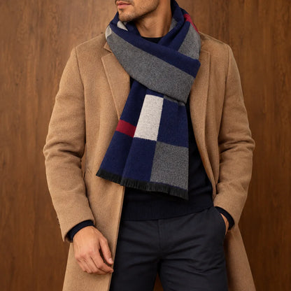 Elegant Color Block Scarf