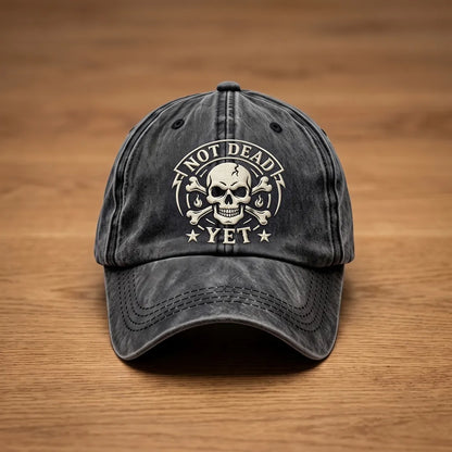 Embroidered Skull Casual Cap