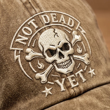 Embroidered Skull Casual Cap