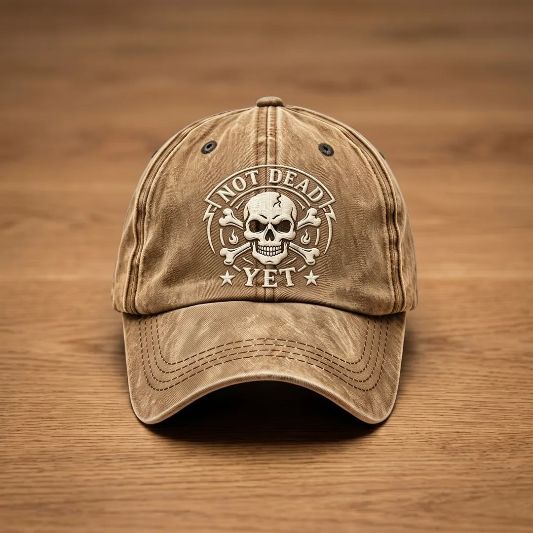 Embroidered Skull Casual Cap