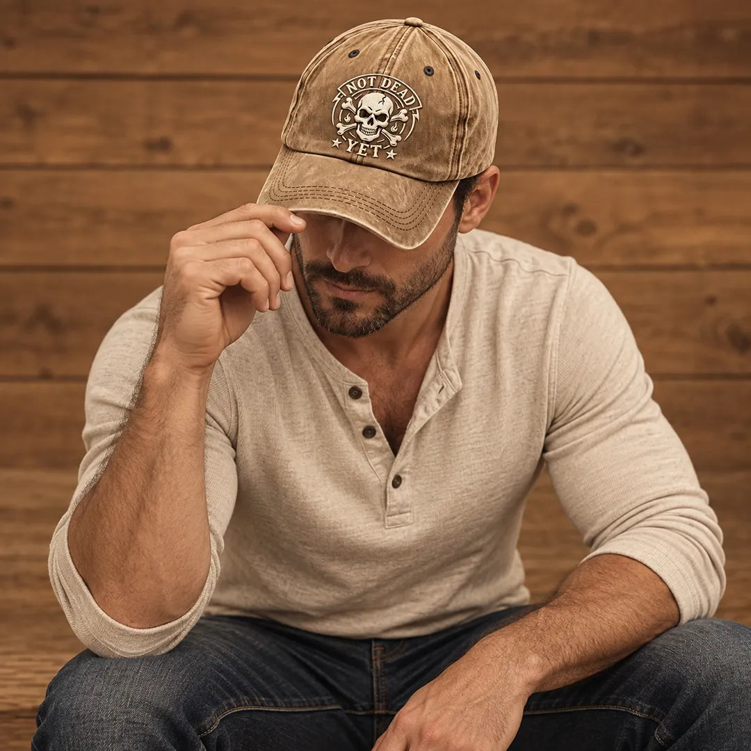 Embroidered Skull Casual Cap