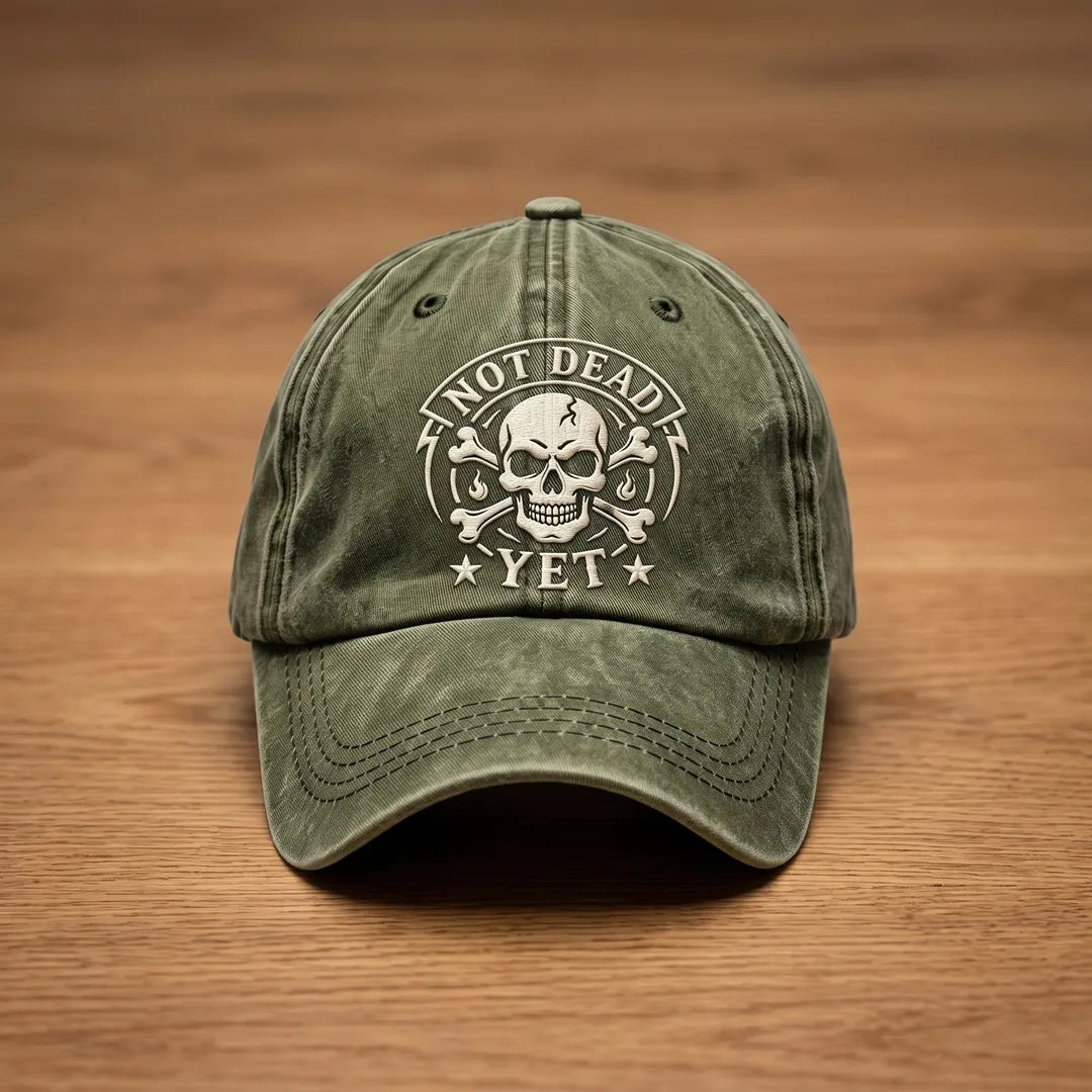 Embroidered Skull Casual Cap