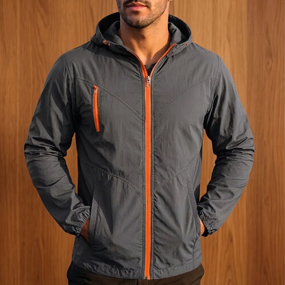 Fitted Hooded Zip Jacket