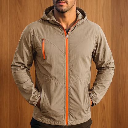 Fitted Hooded Zip Jacket