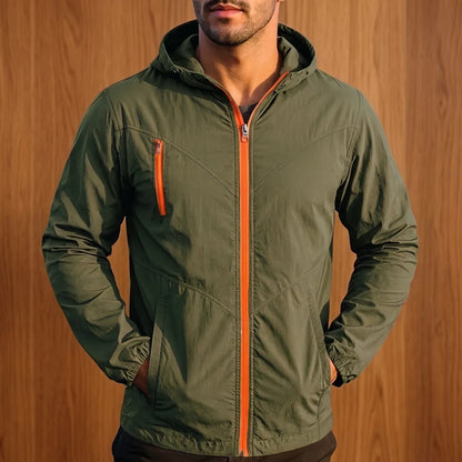 Fitted Hooded Zip Jacket