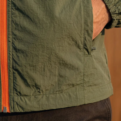 Fitted Hooded Zip Jacket