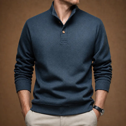 Fleece-Lined Collar Pullover