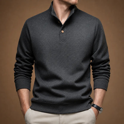Fleece-Lined Collar Pullover