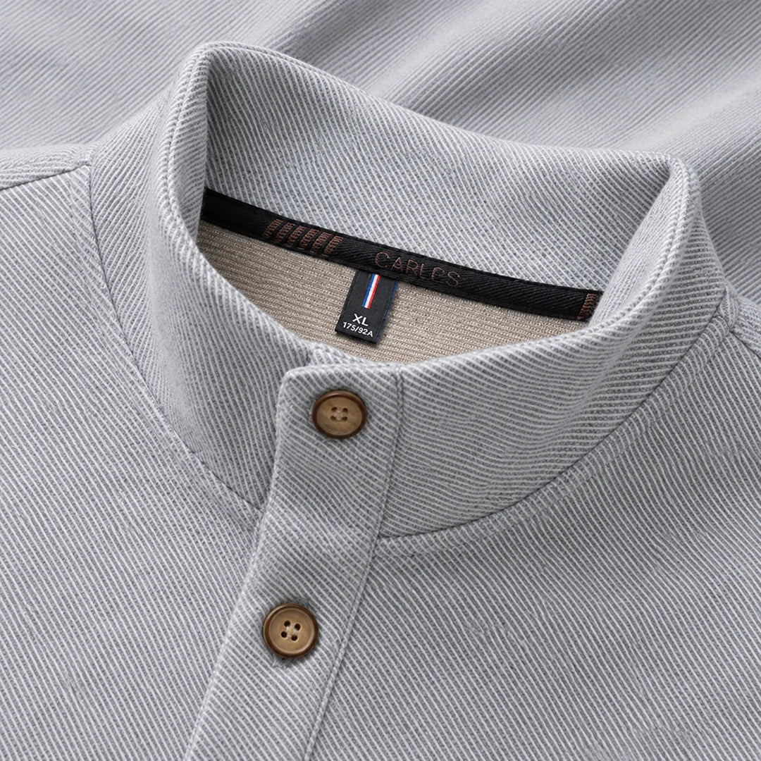 Fleece-Lined Collar Pullover