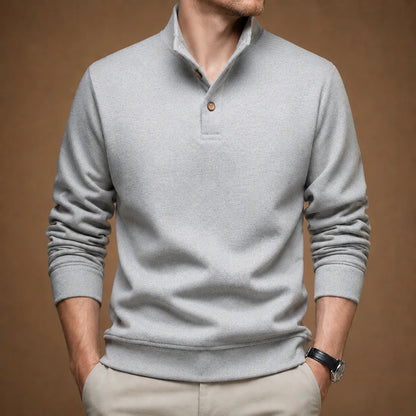Fleece-Lined Collar Pullover