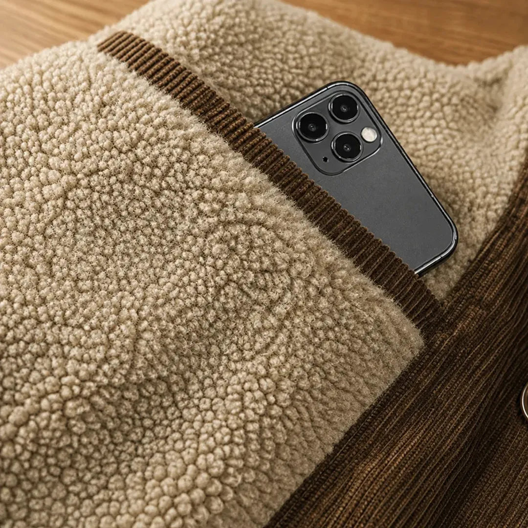 Fleece-Lined Corduroy Jacket