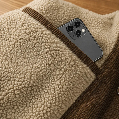 Fleece-Lined Corduroy Jacket
