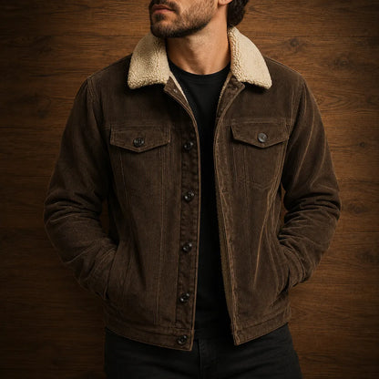 Fleece-Lined Corduroy Jacket