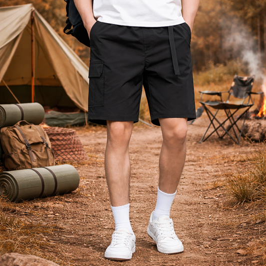 Multi-Pocket Casual Shorts