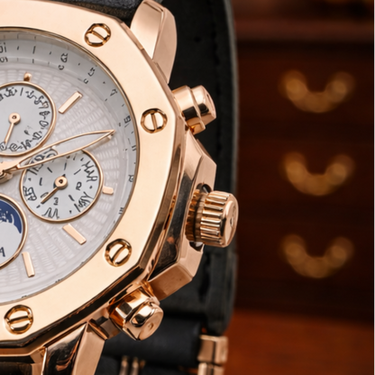 Classic Chrono Leather Watch