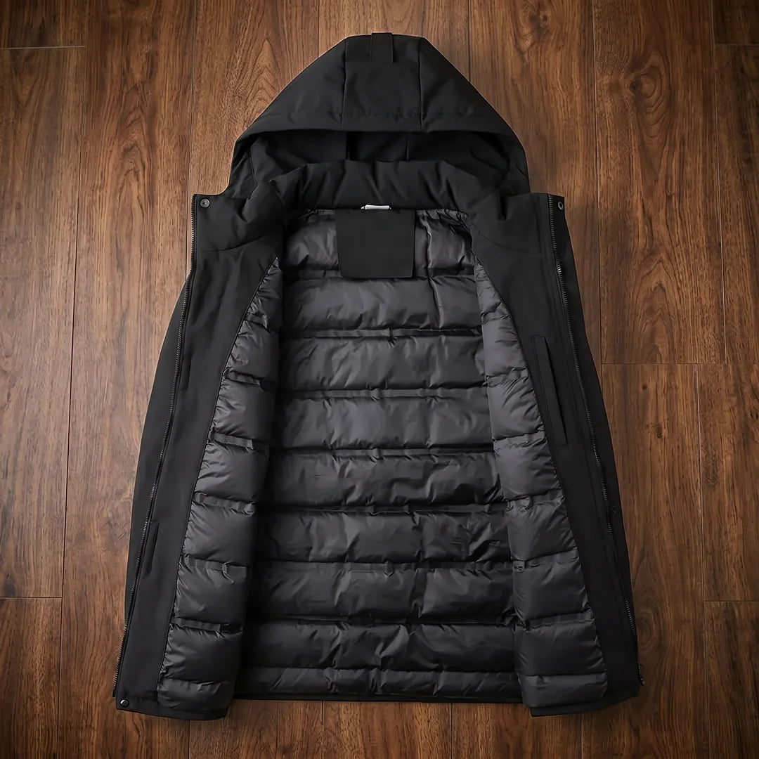 Mid-Length Hooded Jacket