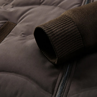 Mixed-Panel Down Jacket