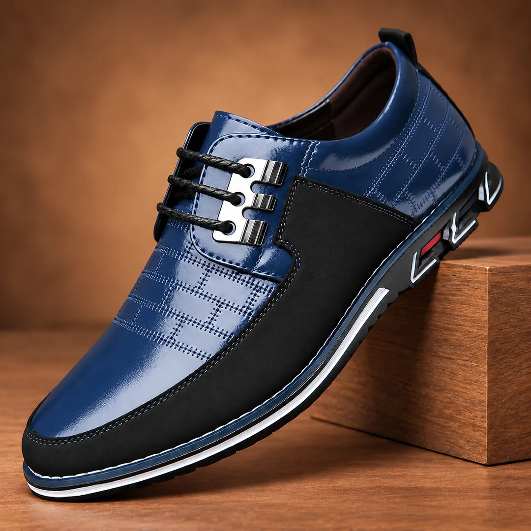 Modern Contrast Lace-Up Shoes
