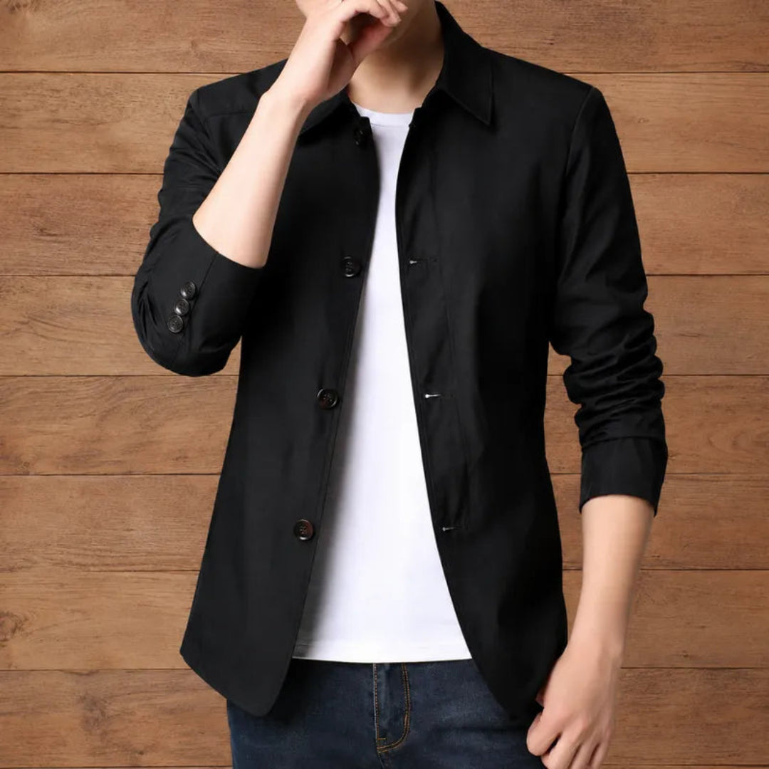 Modern Front Button Blazer
