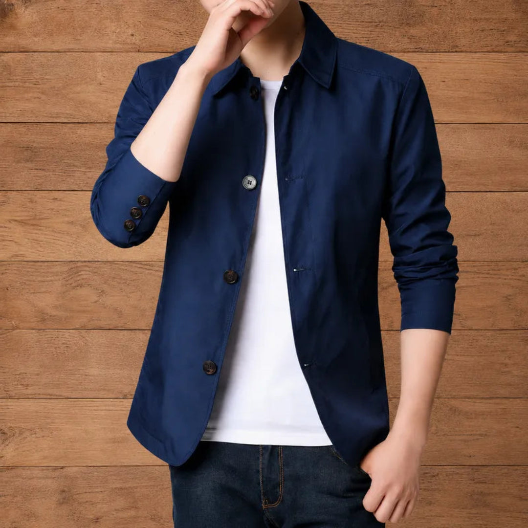 Modern Front Button Blazer